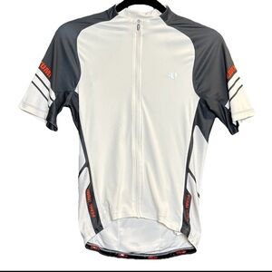 Pearl Izumi ELITE Short Sleeve Cycling Full-Zip Jersey White Pockets Small